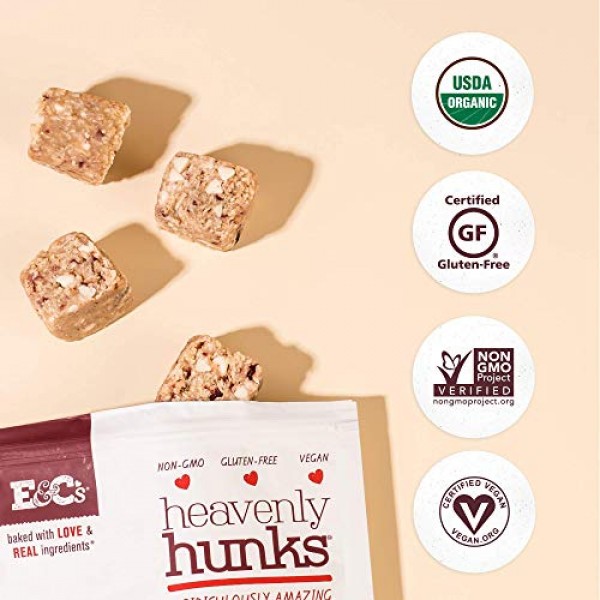E&C’s Snacks Heavenly Hunks - Certified Organic Gluten-Free Oatm...