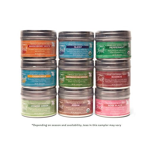 Heavenly Tea Leaves 9 Flavor Variety Pack, Loose Leaf Tea Sample