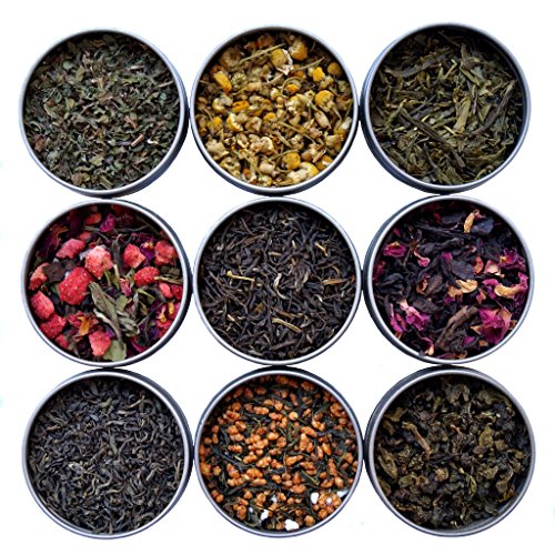 Heavenly Tea Leaves 9 Flavor Variety Pack, Loose Leaf Tea Sample
