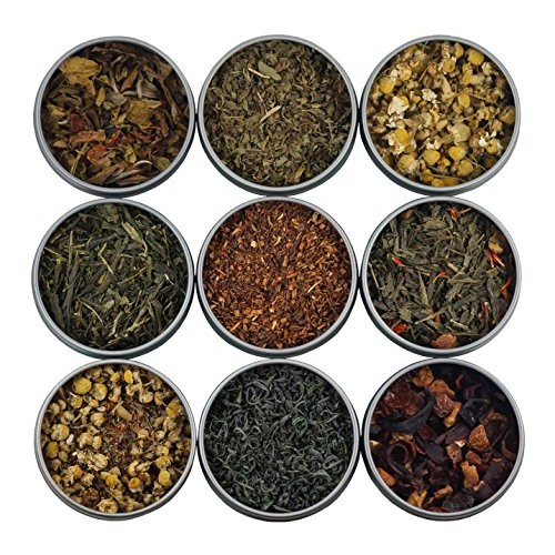 Heavenly Tea Leaves Assorted Tea Sampler, 9 Assorted Loose Leaf