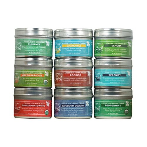 Heavenly Tea Leaves Assorted Tea Sampler, 9 Assorted Loose Leaf