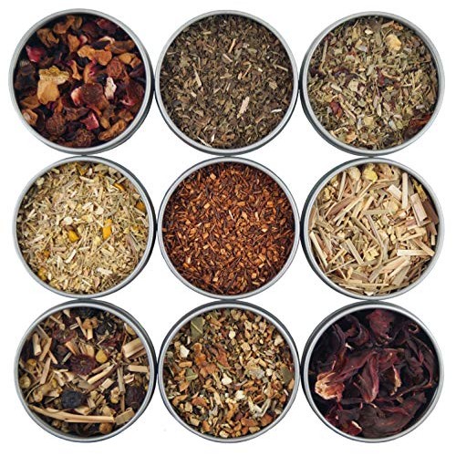 Heavenly Tea Leaves Herbal Tea Sampler, 9 Naturally Caffeine-Fre