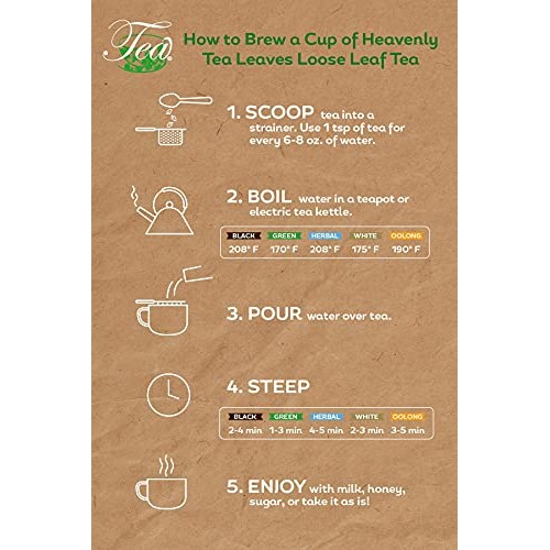 Heavenly Tea Leaves Organic Ginger Jazz, Bulk Loose Leaf Tea Ble...