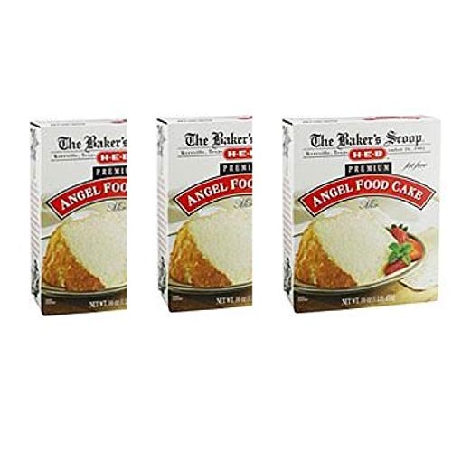 H‑E‑B Bakers Scoop Premium Fat Free Angel Food Cake Mixpack Of 3