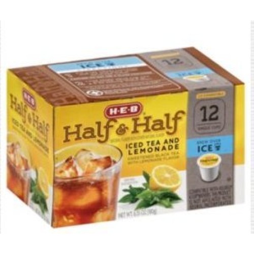 H.E.B Iced Tea Single Serve Cups 12 Cts. Pack Of 2 Half &Amp; Half