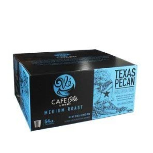Heb Cafe Ole Texas Pecan Single Serve Coffee 54 Count