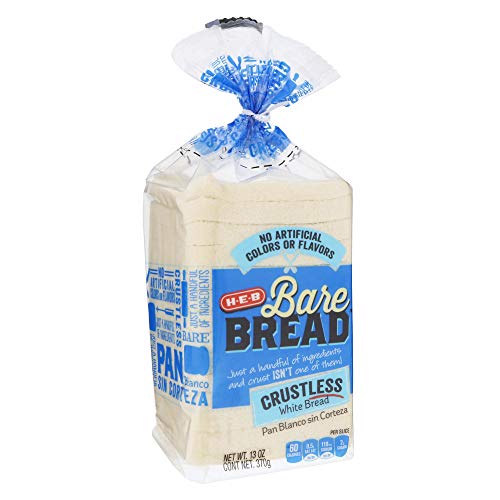 Heb Bare Bread Crustless White Bread 12.5 Oz Pack Of 2