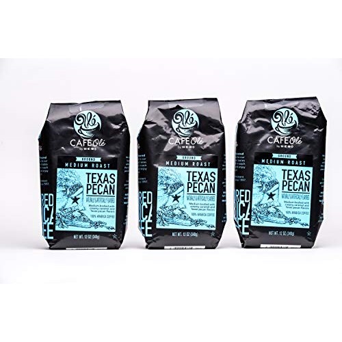Heb Cafe Ole Ground Coffee 12Oz Bag Pack Of 3 Texas Pecan