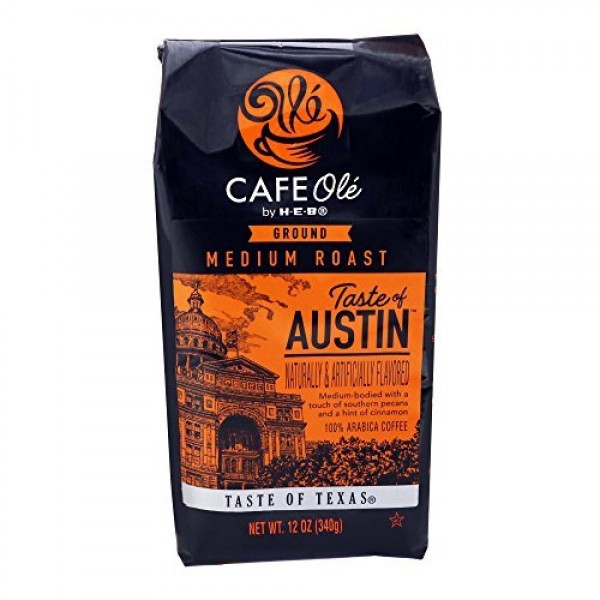 HEB Cafe Ole Taste Of Austin Ground Coffee Pack of 2 Pecans C...