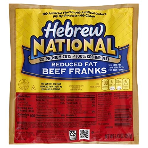 Hebrew National, Beef Frank R/F Kosher, 9.3 Ounce