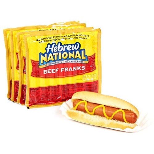 Hebrew National Beef Franks, 12 Oz 4 Pack 28 Total Hotdogs