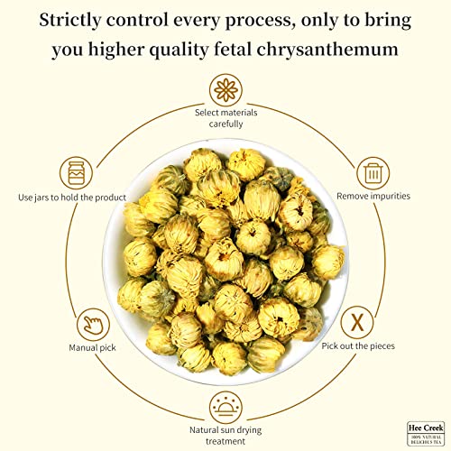 Hee Creek Chrysanthemum Flowers Bud Tea 3.53oz/100g Hang White C...