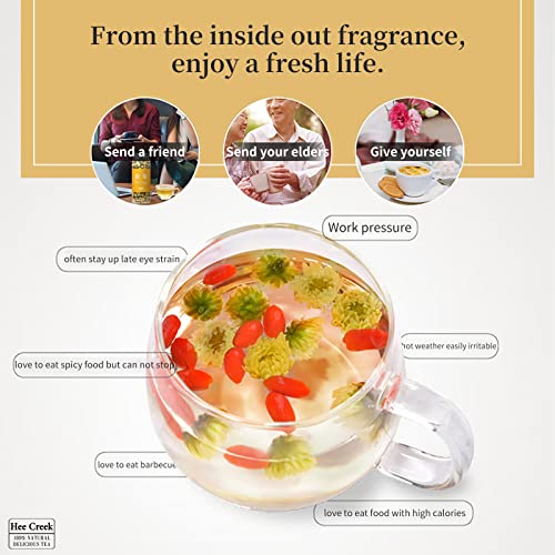 Hee Creek Chrysanthemum Flowers Bud Tea 3.53oz/100g Hang White C...