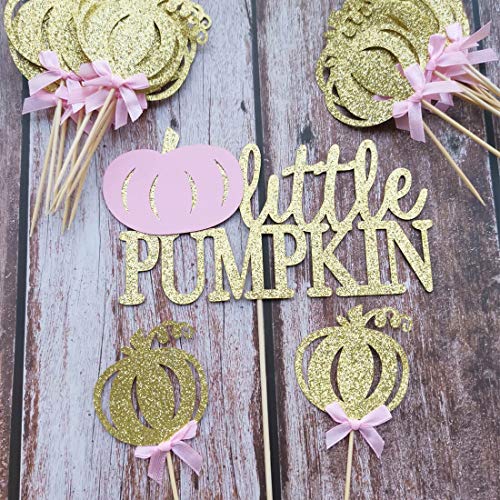 Heeton Little Pumpkin Cake Topper And Cupcake Topper Pink Girl F