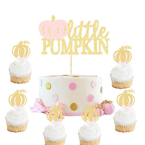 Heeton Little Pumpkin Cake Topper And Cupcake Topper Pink Girl F