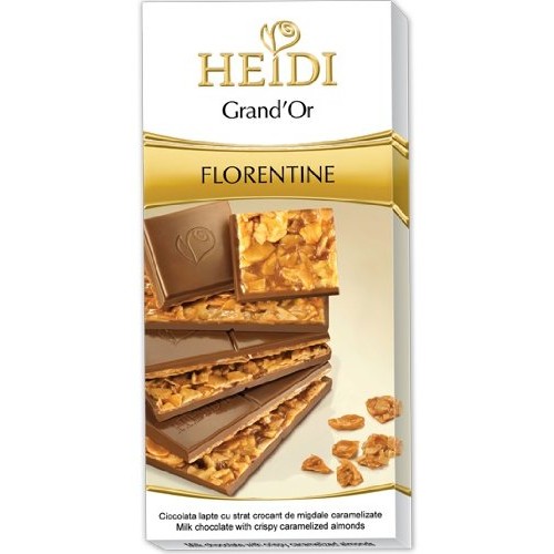 Heidi Grand Or Florentine Milk Chocolate Bar 100G 9-Pack