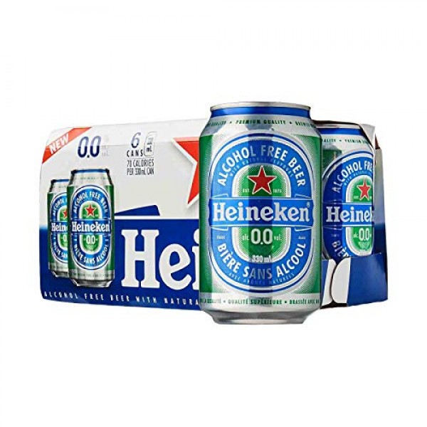 PACK OF 6 Heineken 0.0% Non Alcohol Beer - Great Taste, Zero...