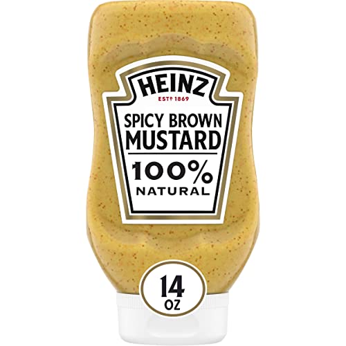 Heinz 100% Natural Spicy Brown Mustard 14 oz Bottle Heinz 100% Natural Spicy Brown Mustard 14 oz Bottle