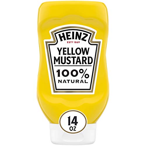 Heinz Yellow Mustard 14 Oz Bottles, Pack Of 12