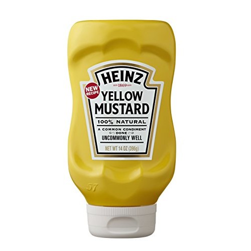 Heinz 100% Natural Yellow Mustard, 14 Ounce Pack Of 3