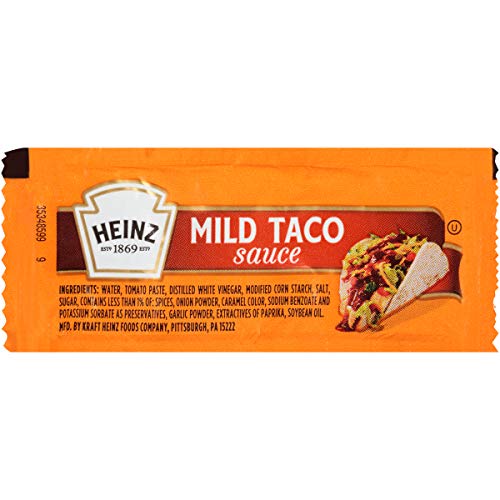 Heinz Mild Taco Sauce Single Serve Packet 0.3 Oz Packets, Pack