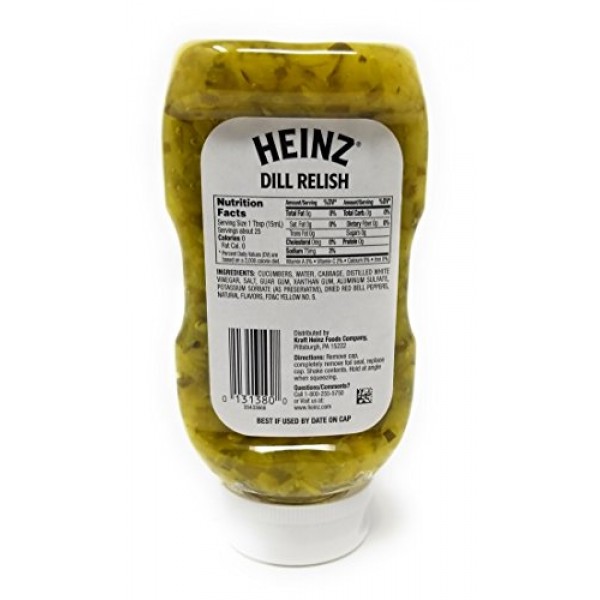 Heinz Dill Relish, 12.7 Ounce Bottles Pack of 3