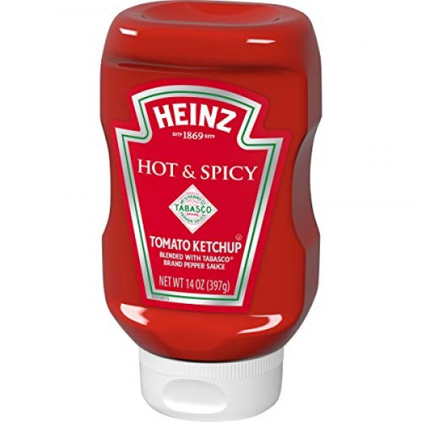 Heinz Hot & Spicy Ketchup 14 oz Bottle