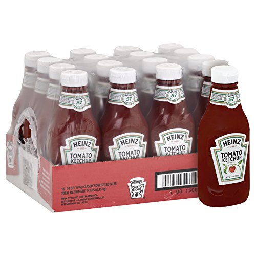 Heinz Ketchup 14 Oz Bottles, Pack Of 16