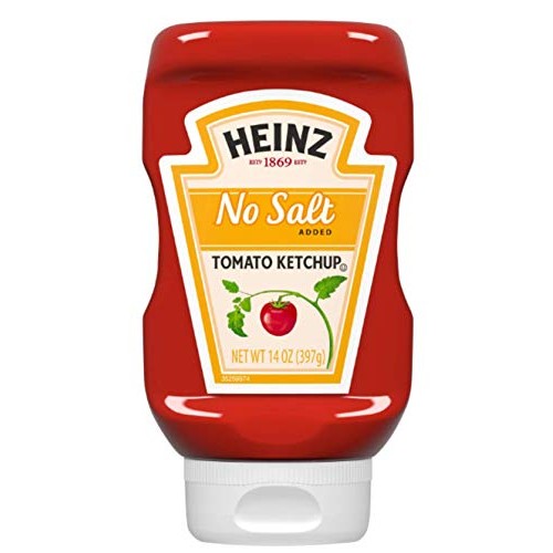 Heinz Ketchup No Salt - 14 Ounce - 2 Pack