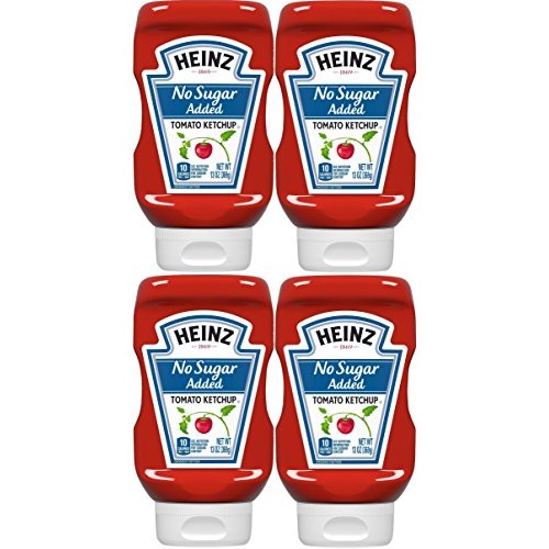 Heinz Ketchup, No Sugar Added, 13 Fl. Oz. Squeeze Bottle Pack O