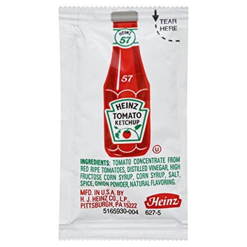 Heinz Ketchup Single Serve Packet 0.25 Oz Packets, Pack Of 1000