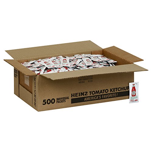 Heinz Ketchup Single Serve Packet 0.39 Oz Packets, Pack Of 500