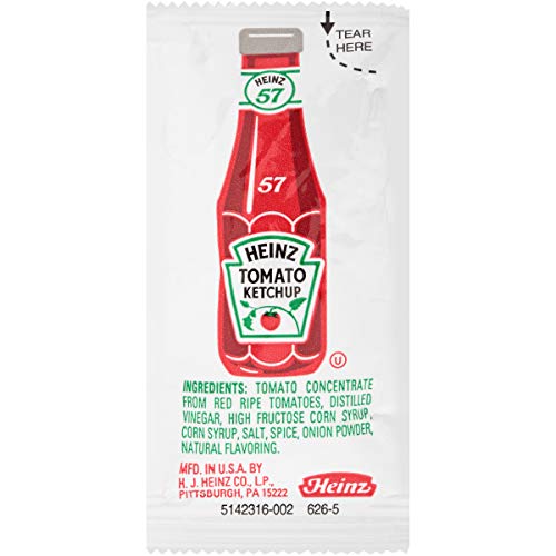 Heinz Ketchup Single Serve Packets 0.3 Oz Packets, Pack Of 200