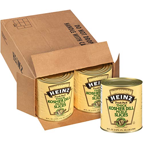 Heinz Kosher Dill Pickle Hamburger Cut Slices #10 Can 99 Fl Oz