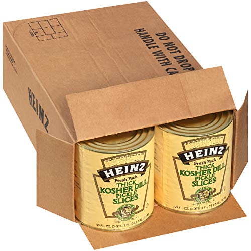 Heinz Kosher Dill Pickle Hamburger Cut Slices #10 Can 99 Fl Oz