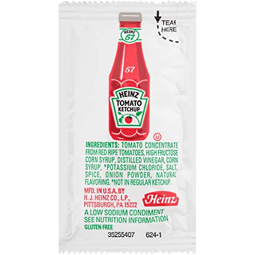 Heinz Low Sodium Ketchup Single Serve Packet 0.3 Oz Packets, Pa
