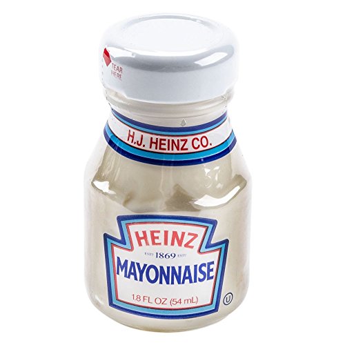 Heinz Mayonnaise Mini Glass Bottles - Case Of 60 1.8 Oz. / 54 Ml.