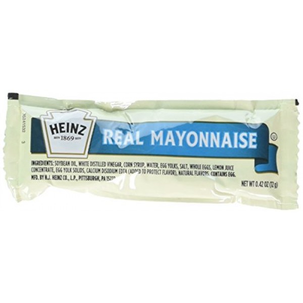 Heinz Mayonnaise Packets - 50 12 Gram / .42 Ounce Pouches
