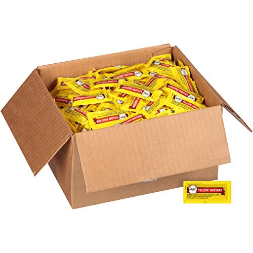 Heinz Mild Mustard Single Serve Packet 0.2 Oz Packets, Pack Of