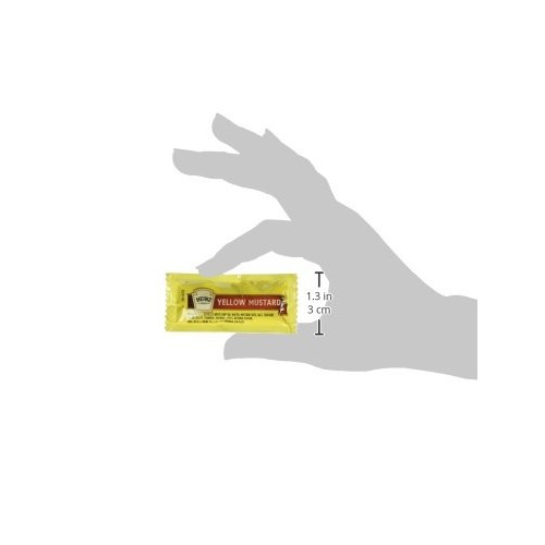 Heinz Mild Mustard Single Serve Packet 0.2 Oz Packets, Pack Of