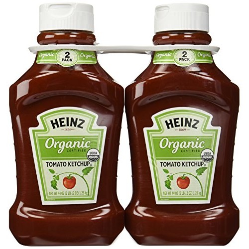 Heinz Organic Tomato Ketchup 2 44Oz Bottles