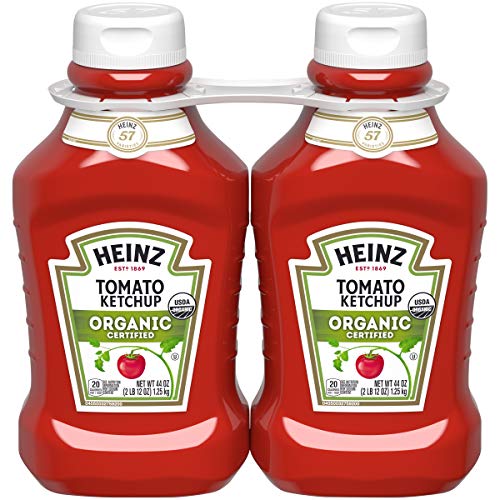 Heinz Organic Tomato Ketchup 44 Oz Bottles, Pack Of 2