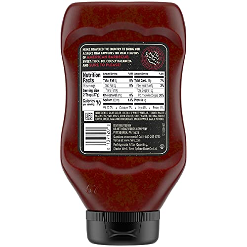 Heinz Original Sweet &Amp; Thick Bbq Sauce 21.4 Oz Bottles, Pack Of 6