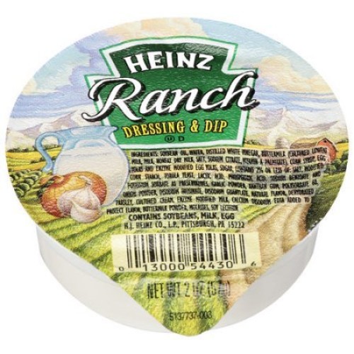 Heinz, Ranch Dressing, 2 Oz. Cup 60 Count