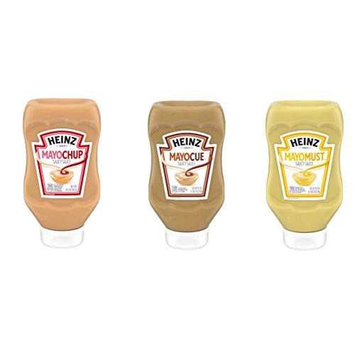 Heinz Saucy Sauce Variety Pack - Mayochup, Mayomust, Mayocue 1