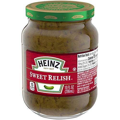 Heinz Sweet Relish 10 Fl Oz Jars, Pack Of 12
