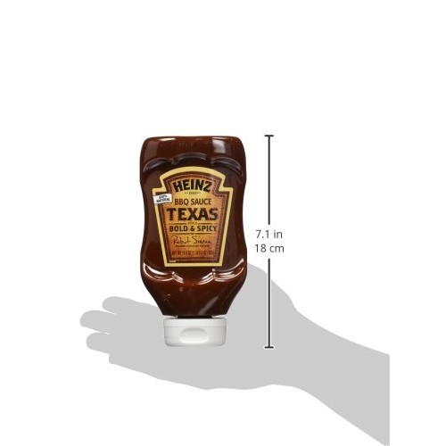 Heinz Texas Style Bold &Amp; Spicy Bbq Sauce 19.5 Oz Bottles, Pack