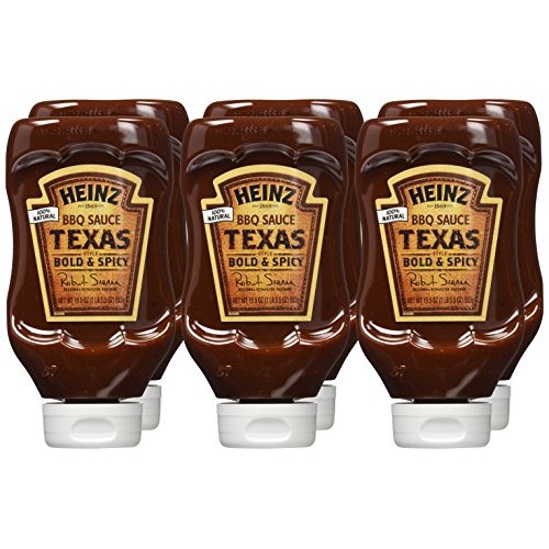 Heinz Texas Style Bold &Amp; Spicy Bbq Sauce 19.5 Oz Bottles, Pack