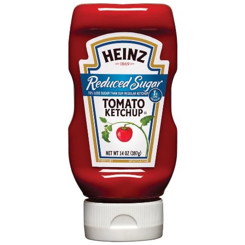 Heinz Tomato Ketchup - Reduced Sugar, 14-Ounce Bottles Pack Of 12