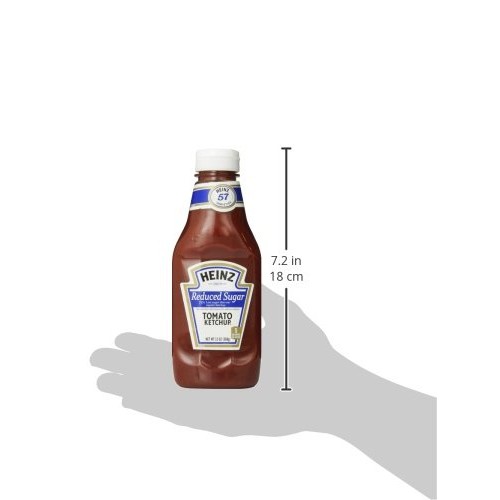 Heinz Tomato Ketchup, Reduced Sugar, Bottle, 13 Oz Heinz Tomato Ketchup, Reduced Sugar, Bottle, 13 Oz